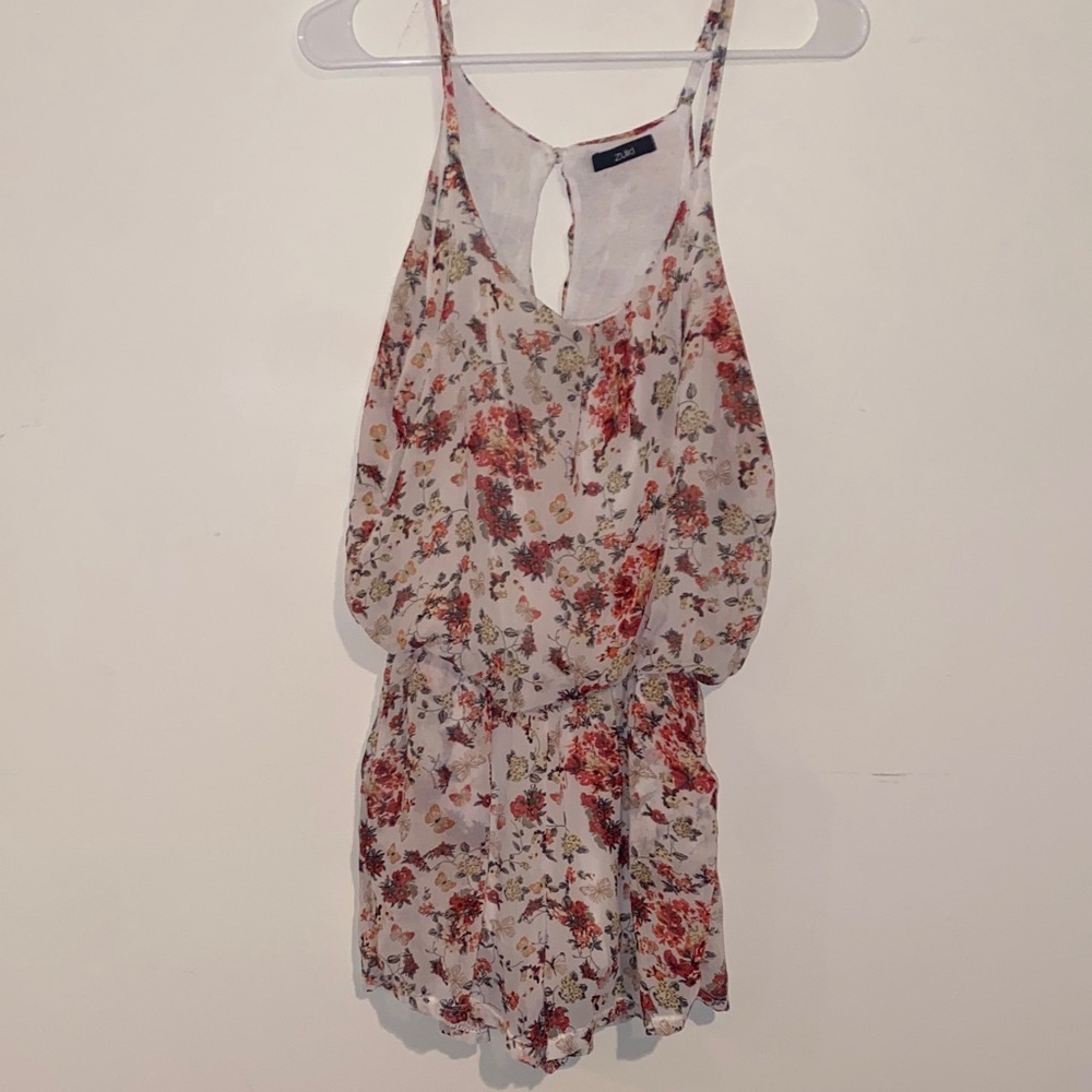 Floral Sleeveless Romper